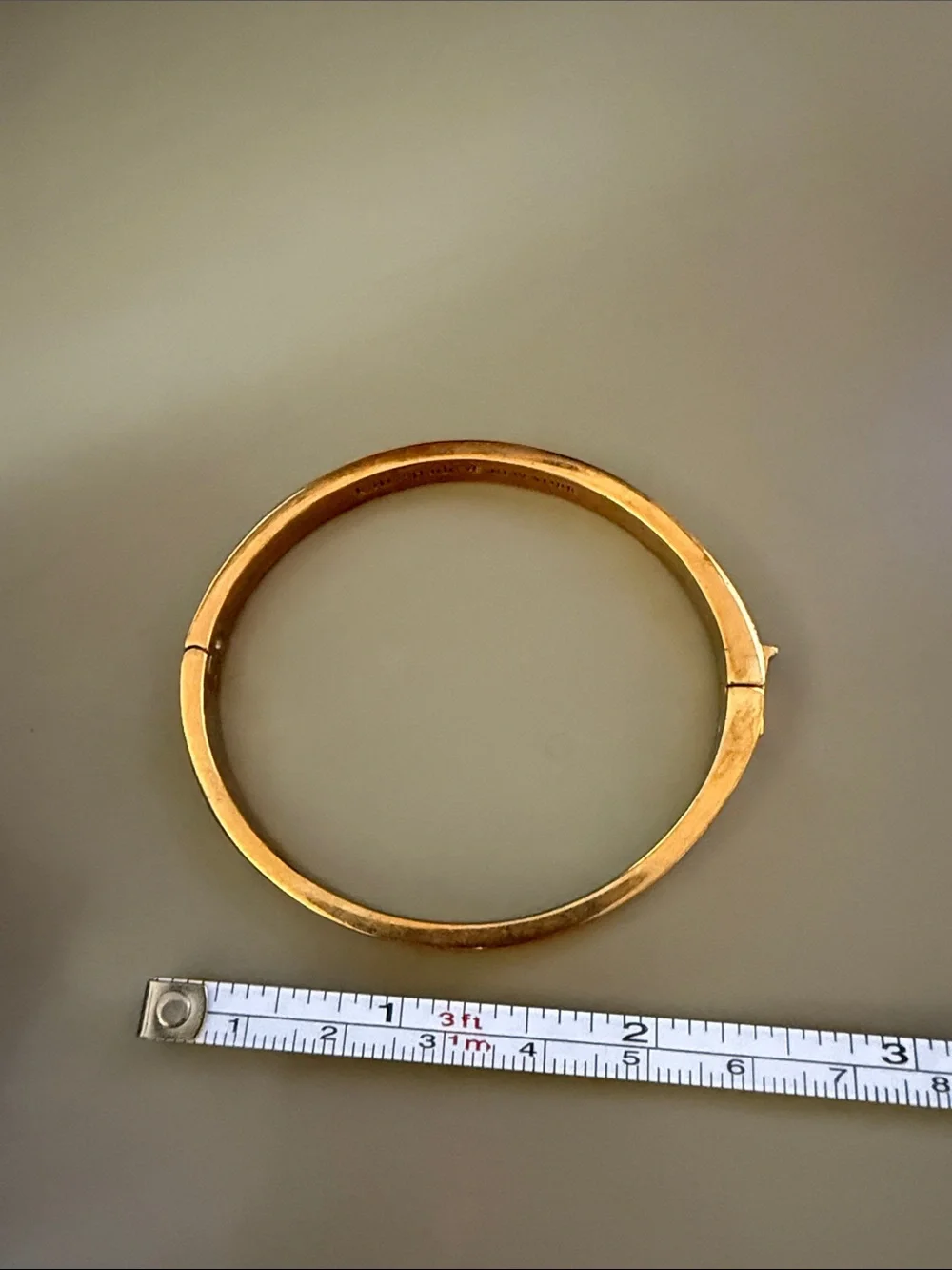 kate spade Gold Bow-Embossed Bangle Bracelet